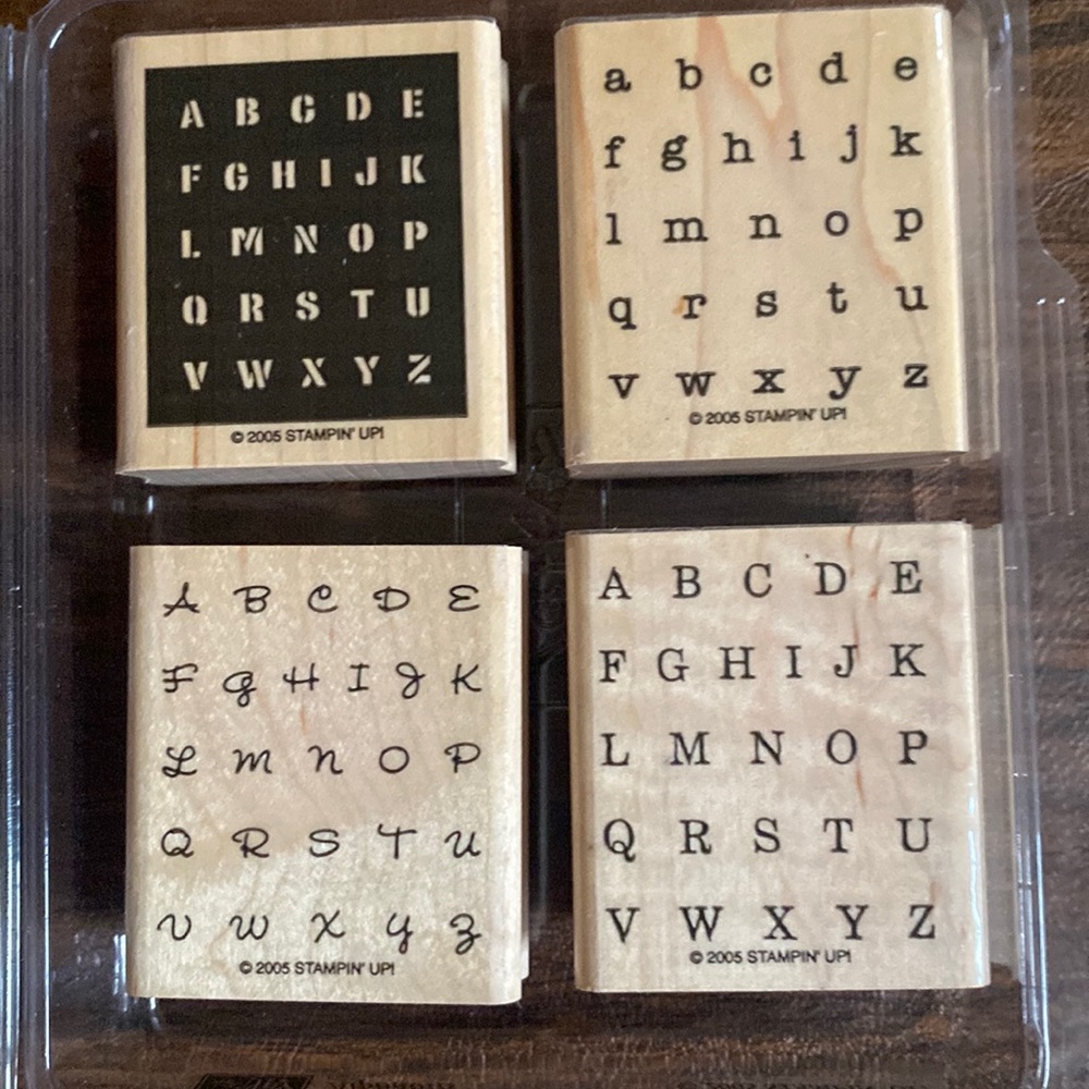 STAMPIN' UP! Bundle 3 sets to save 30%! "ABC Stamps" (4 stamps)